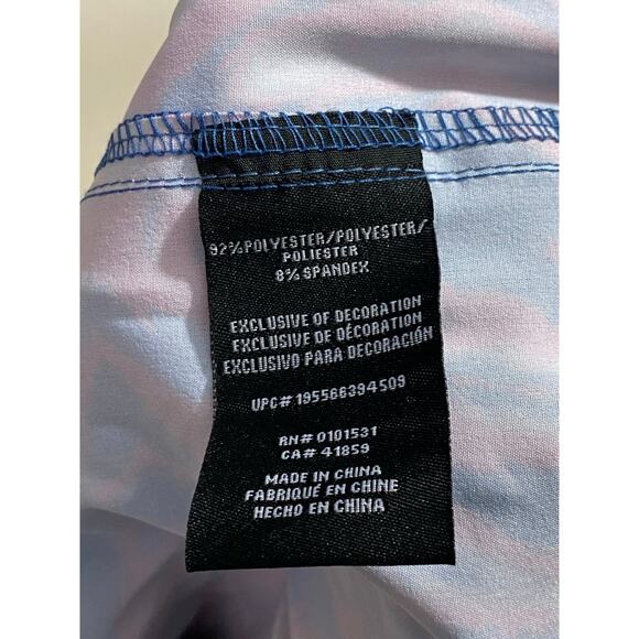 NEFF Board Shorts Mens Red Blue Tie Dye Unlined Shorts Size Medium - Picture 6 of 10